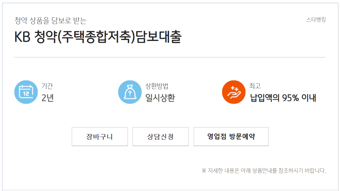 주택청약담보대출 알아보기