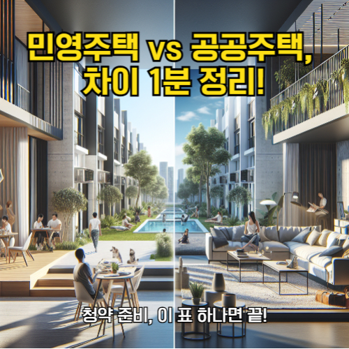 민영주택 VS 공공주택
