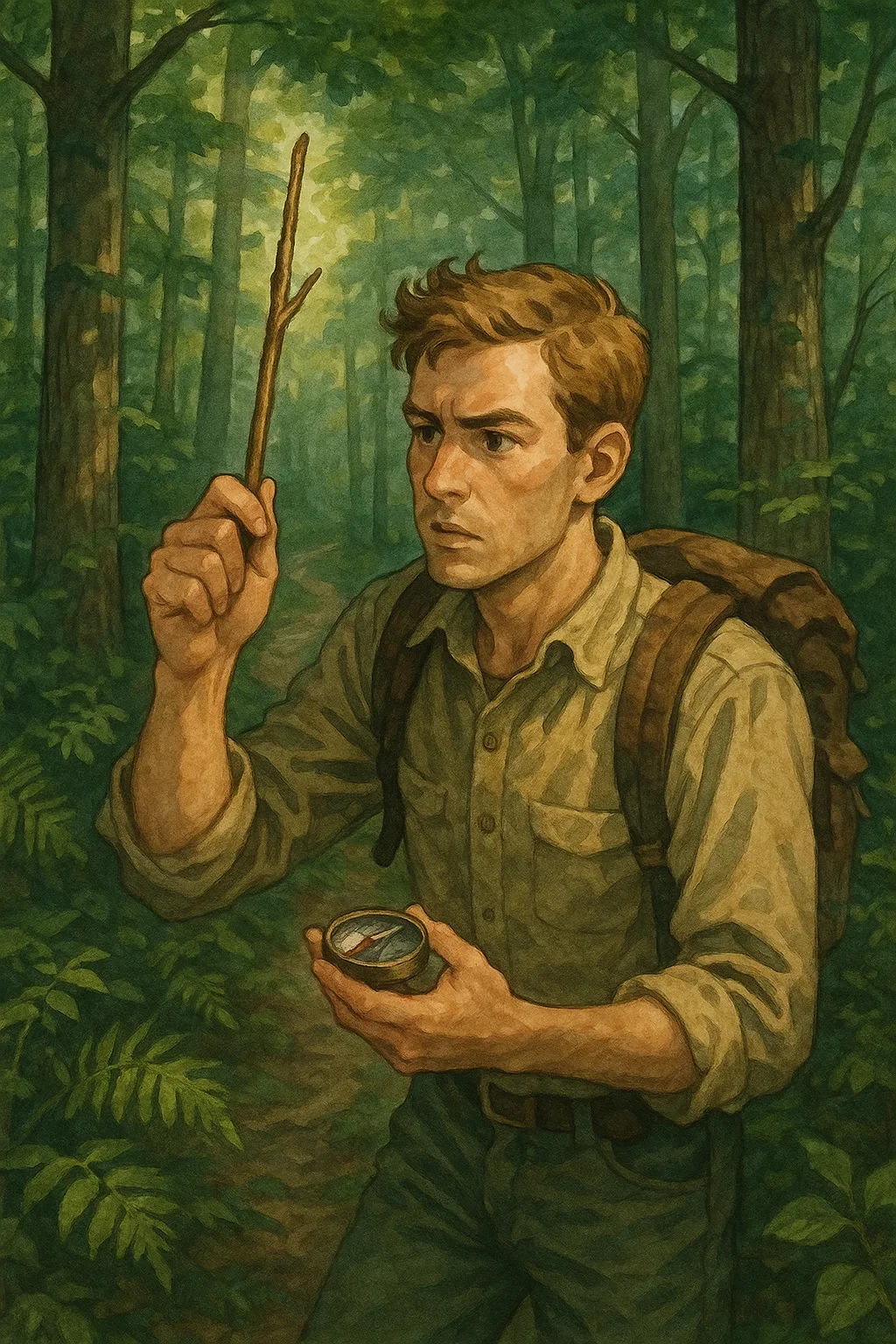 숲속에서 길 잃었을 때 방향 찾기 기술