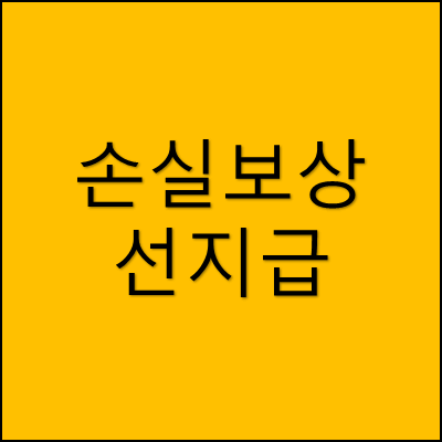 손실보상 선지급 썸네일