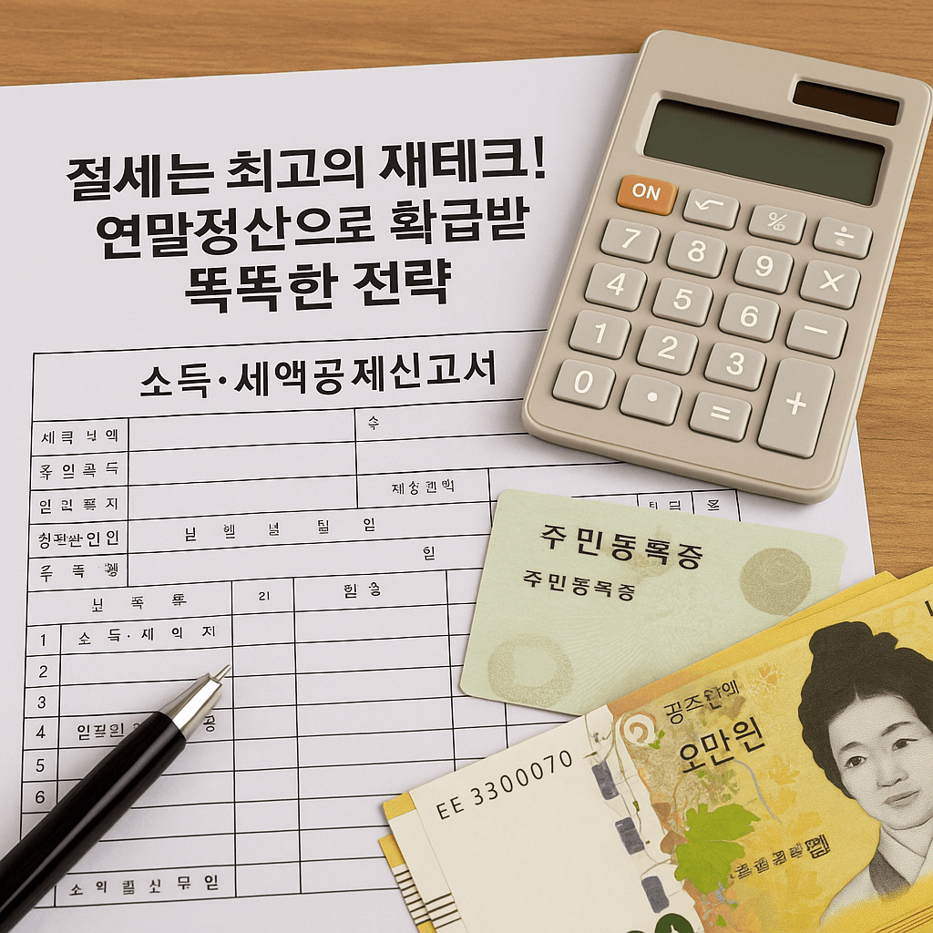 절세는 최고의 재테크! 연말정산으로 환급받는 똑똑한 전략