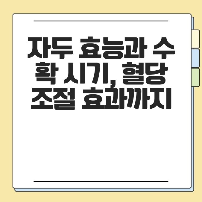 자두 효능과 수확 시기, 혈당 조절 효과까지