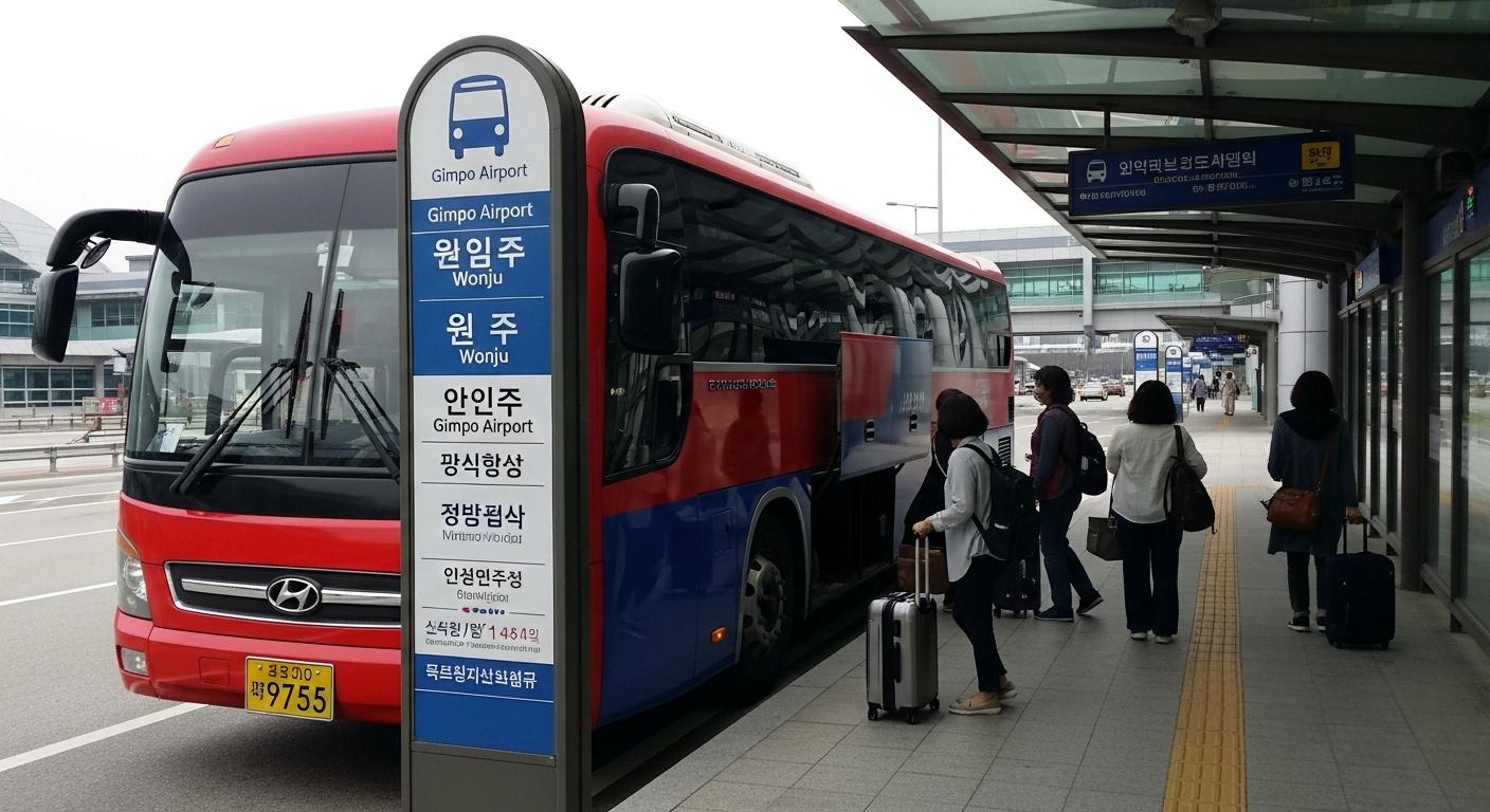 김포공항에서 원주가는 버스 시간표