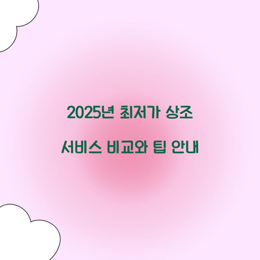 최저가 상조 서비스