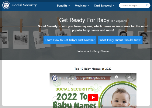 미국 SSA 웹사이트 소개