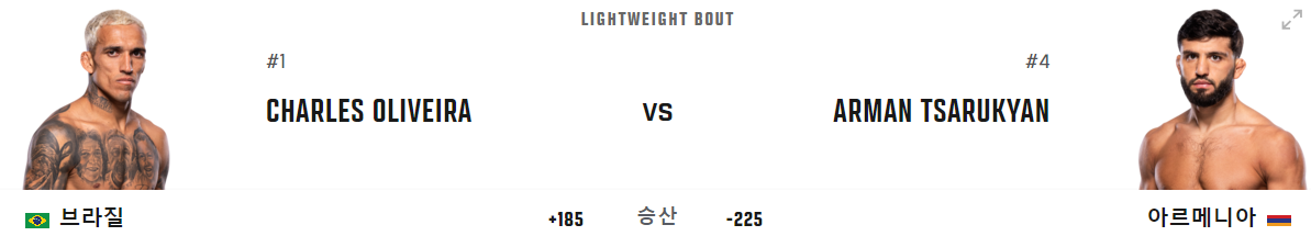 UFC 300 중계 날짜 경기일정 대진