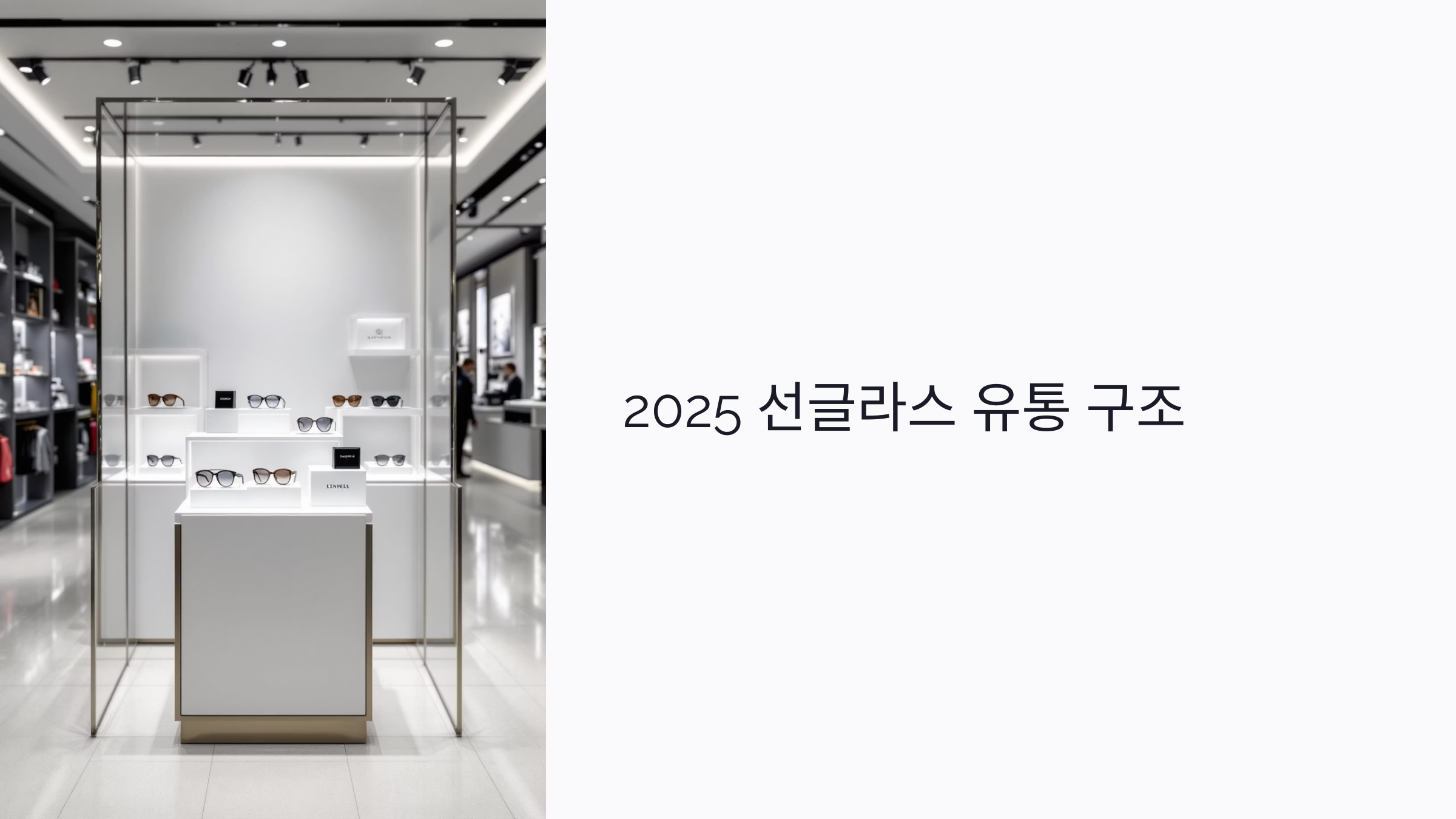 2025 선글라스 유통 구조 : 정식 수입부터 가격까지 한눈에