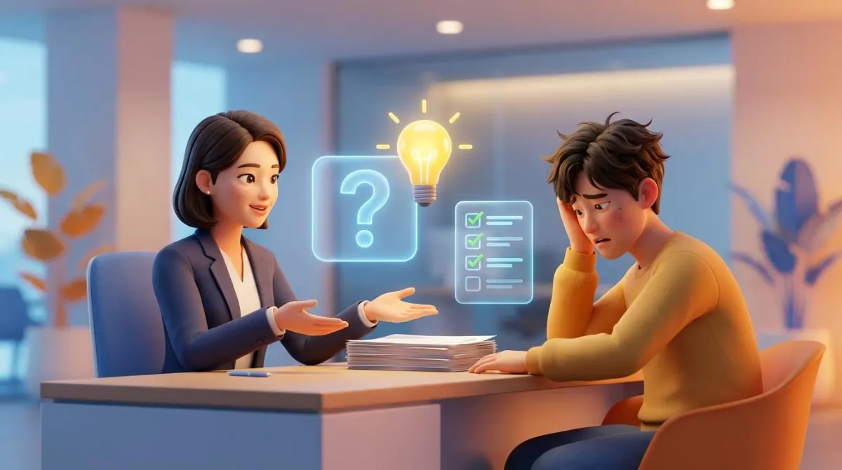 프리랜서 피부양자 탈락 관련 자주 묻는 질문 및 전문가 상담 일러스트