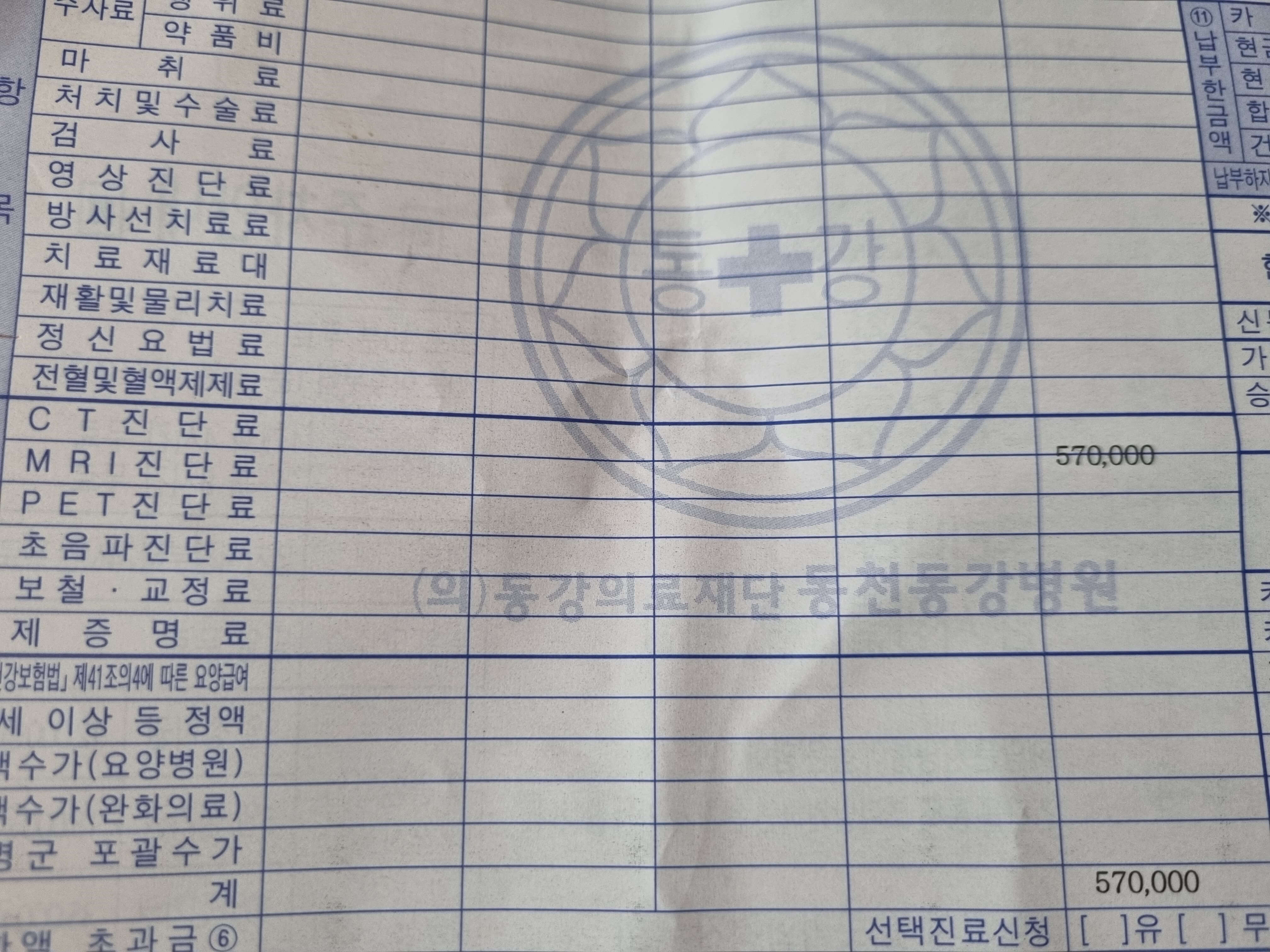 MRI 비용