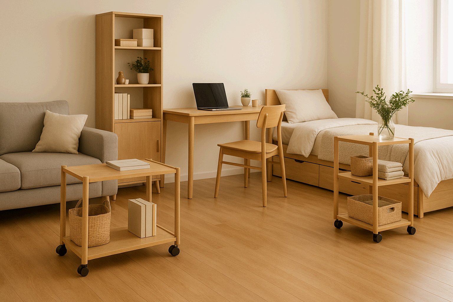 1인 가구 이동식 가구로 공간 재배치하기