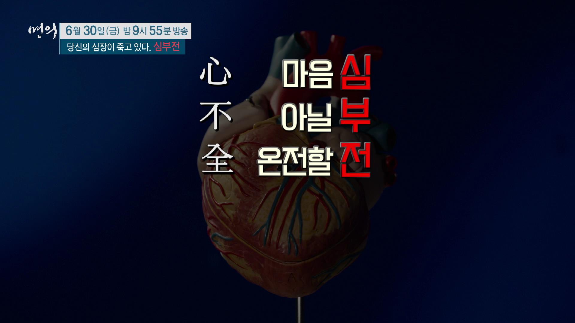 당신의 심장이 죽고 있다, 심부전 원인, 진단기준, 증상, 치료 방법 삼성서울병원 순환기내과 최진오 교수 예약 추천