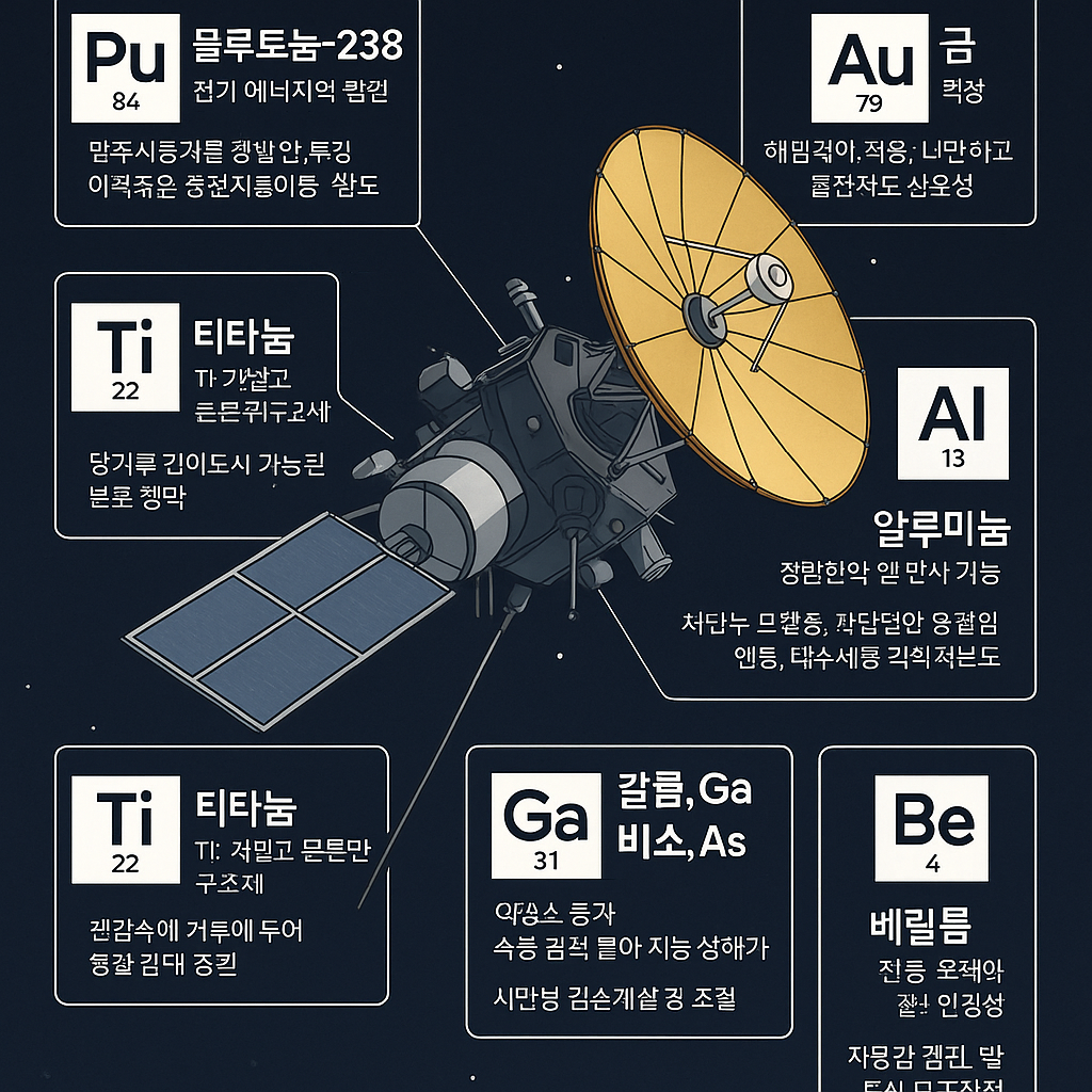 우주 탐사의 열쇠, 탐사선이 사용하는 주요 원소는?