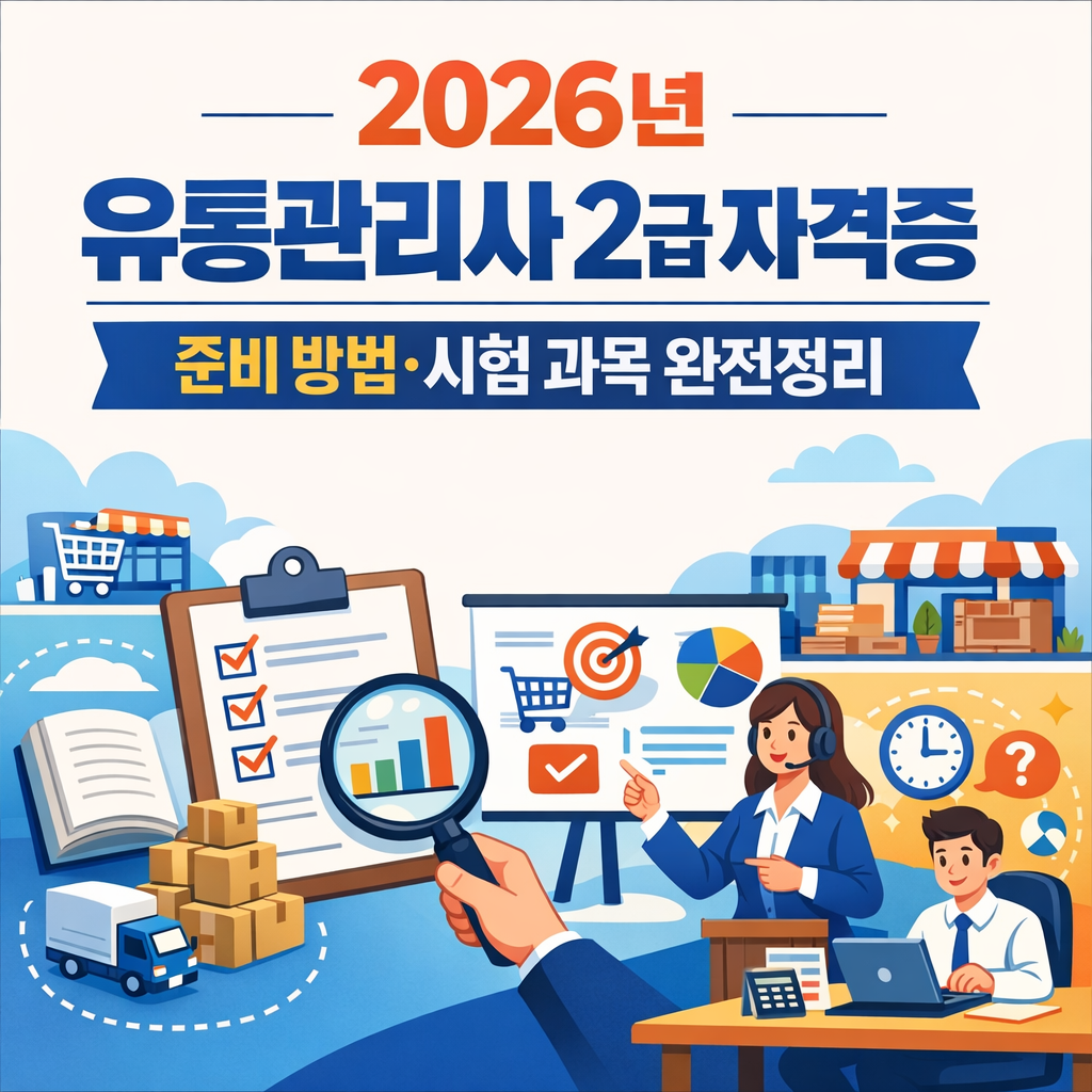 2026년 유통관리사 2급 자격증 | 준비 방법·시험 과목 완전정리