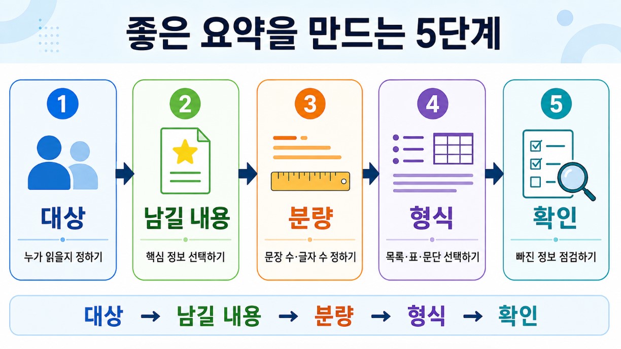 좋은 요약을 만드는 5단계