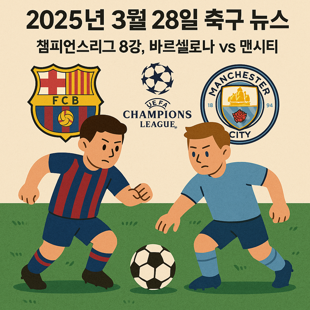 챔피언스리그 8강, 바르셀로나VS맨시티