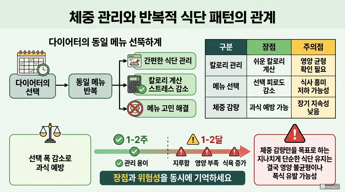 체중 관리와 반복 식단의 관계