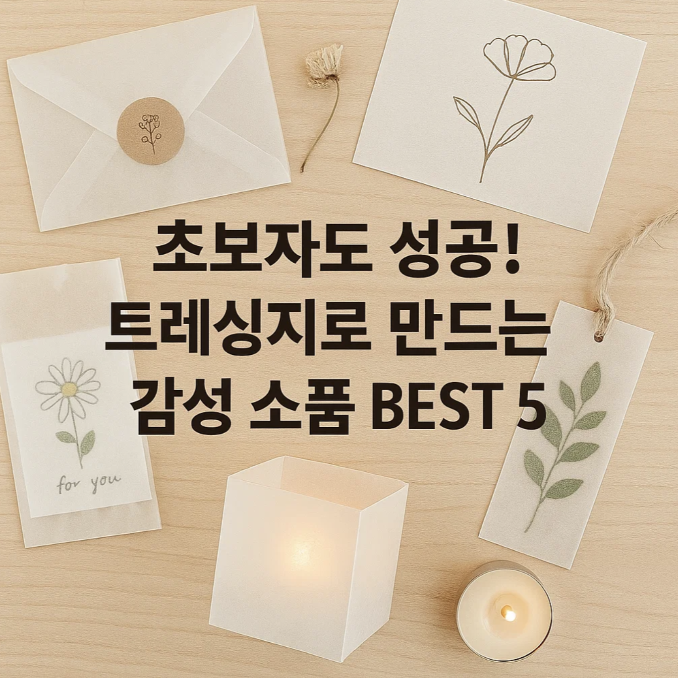 초보자도 성공! 트레싱지로 만드는 감성 소품 BEST 5