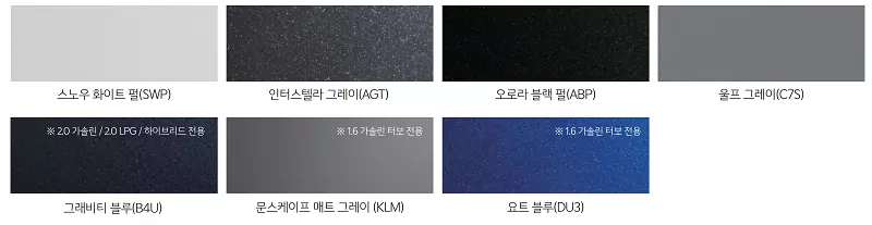 2024 K5 페이스리프트 컬러
