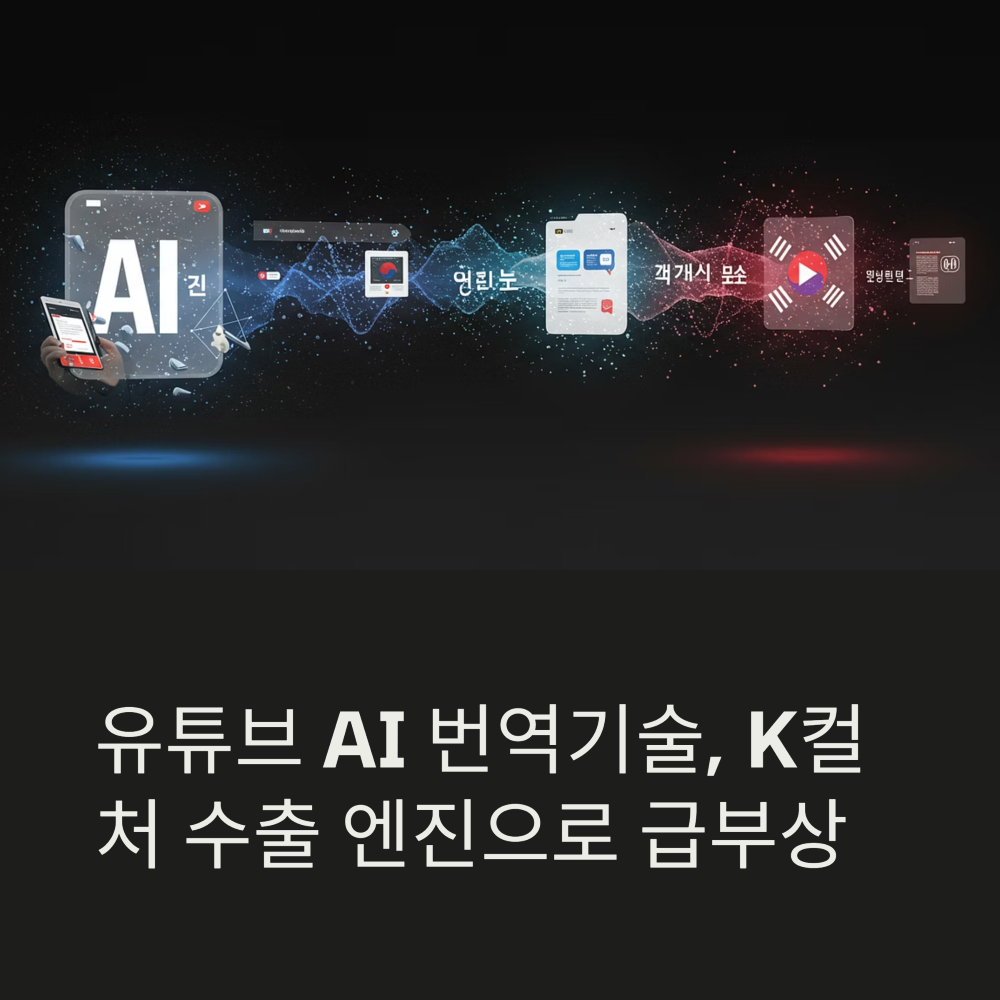 유튜브 AI 번역 기술 이미지