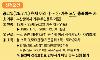 부산청년 기쁨두배통장 확실한 신청방법!!