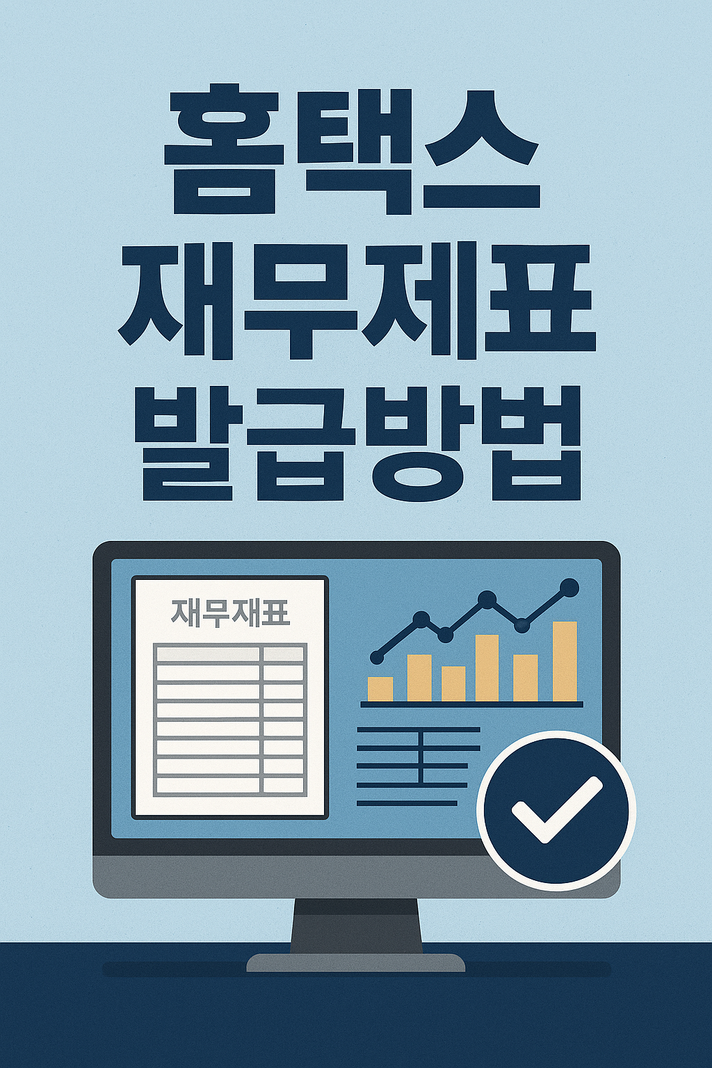 홈택스에서 재무제표 발급 방법