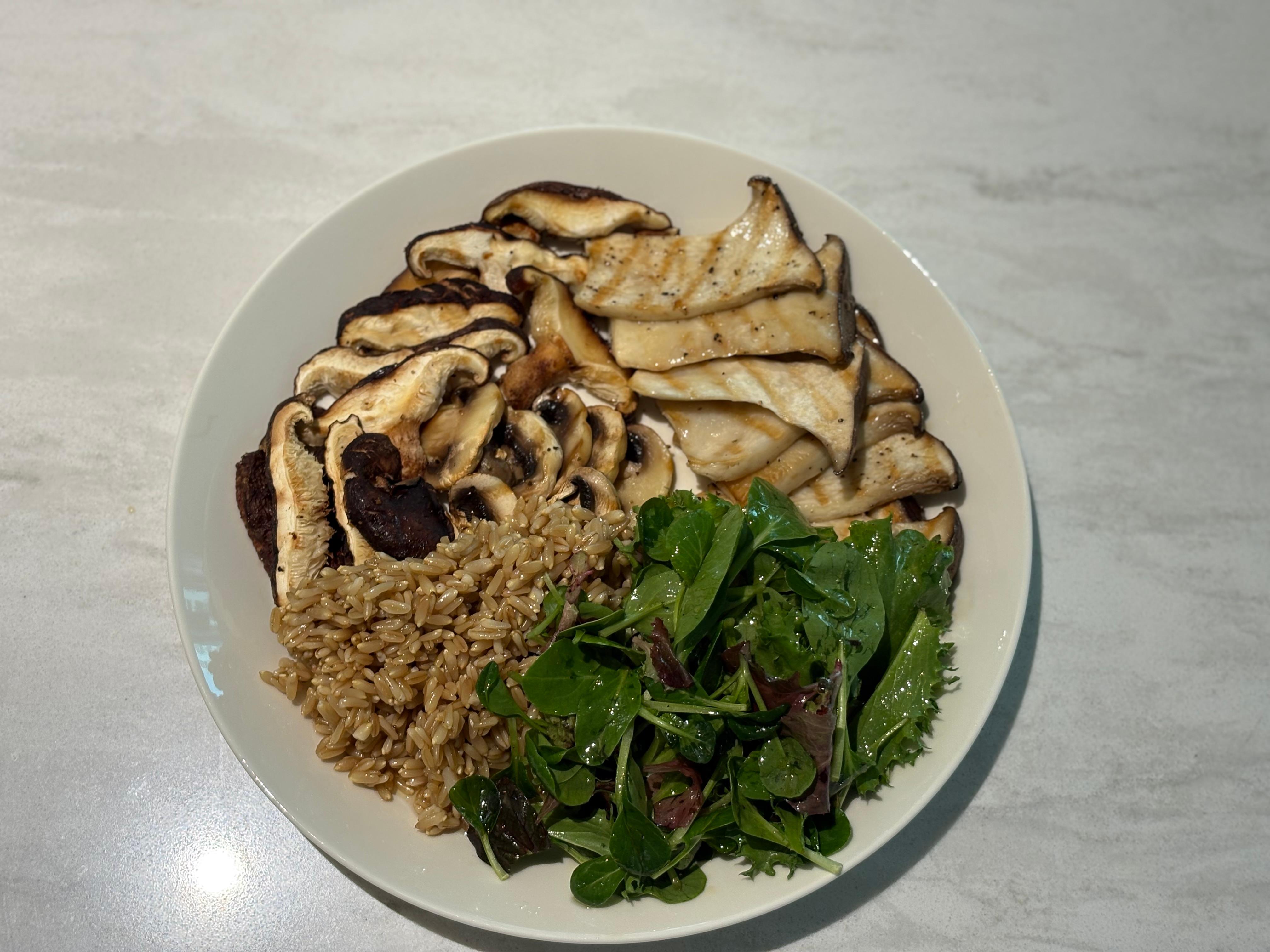 귀리 버섯 샐러드