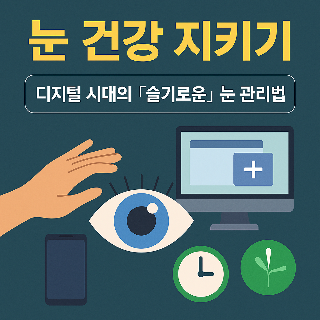 눈 건강 지키기: 디지털 시대의 "슬기로운" 눈 관리법