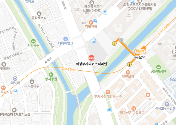 의정부시외버스터미널 위치-지도