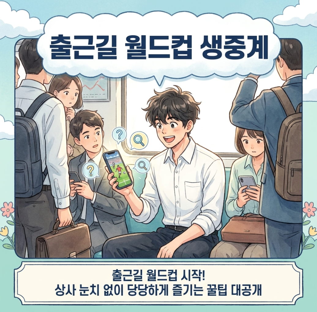 북중미 월드컵 미국 시차 한국 응원 시간 계산, 회사 출근길 시청은?