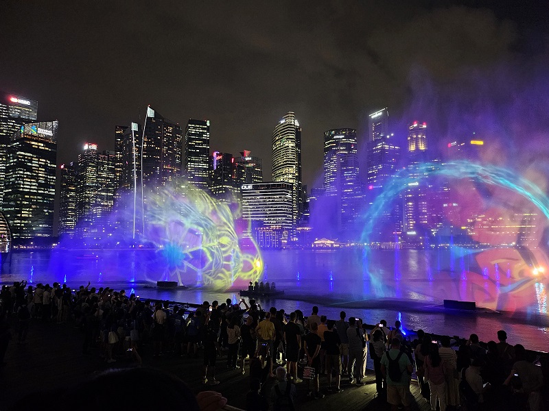 마리나베이샌즈 스펙트라 분수쇼