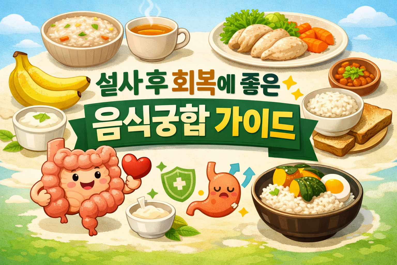 설사 유발 음식궁합