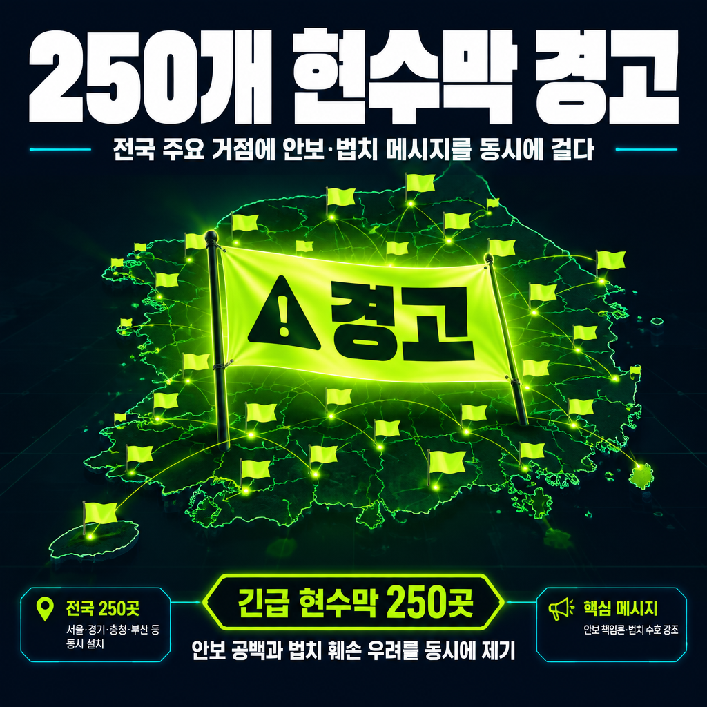 250개 현수막 경고