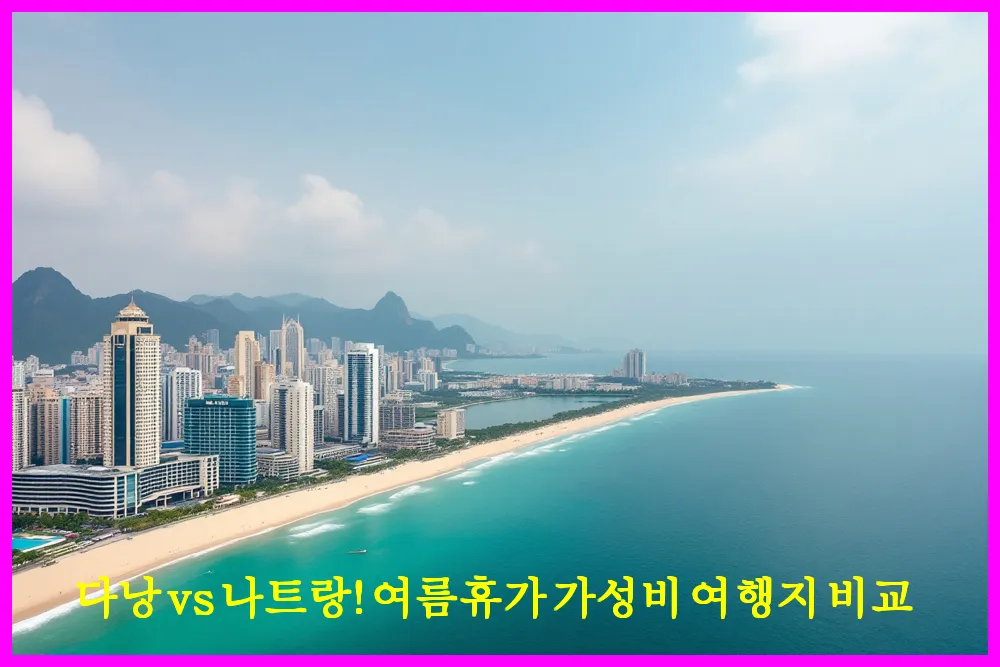 다낭 vs 나트랑! 여름휴가 가성비 여행지 비교