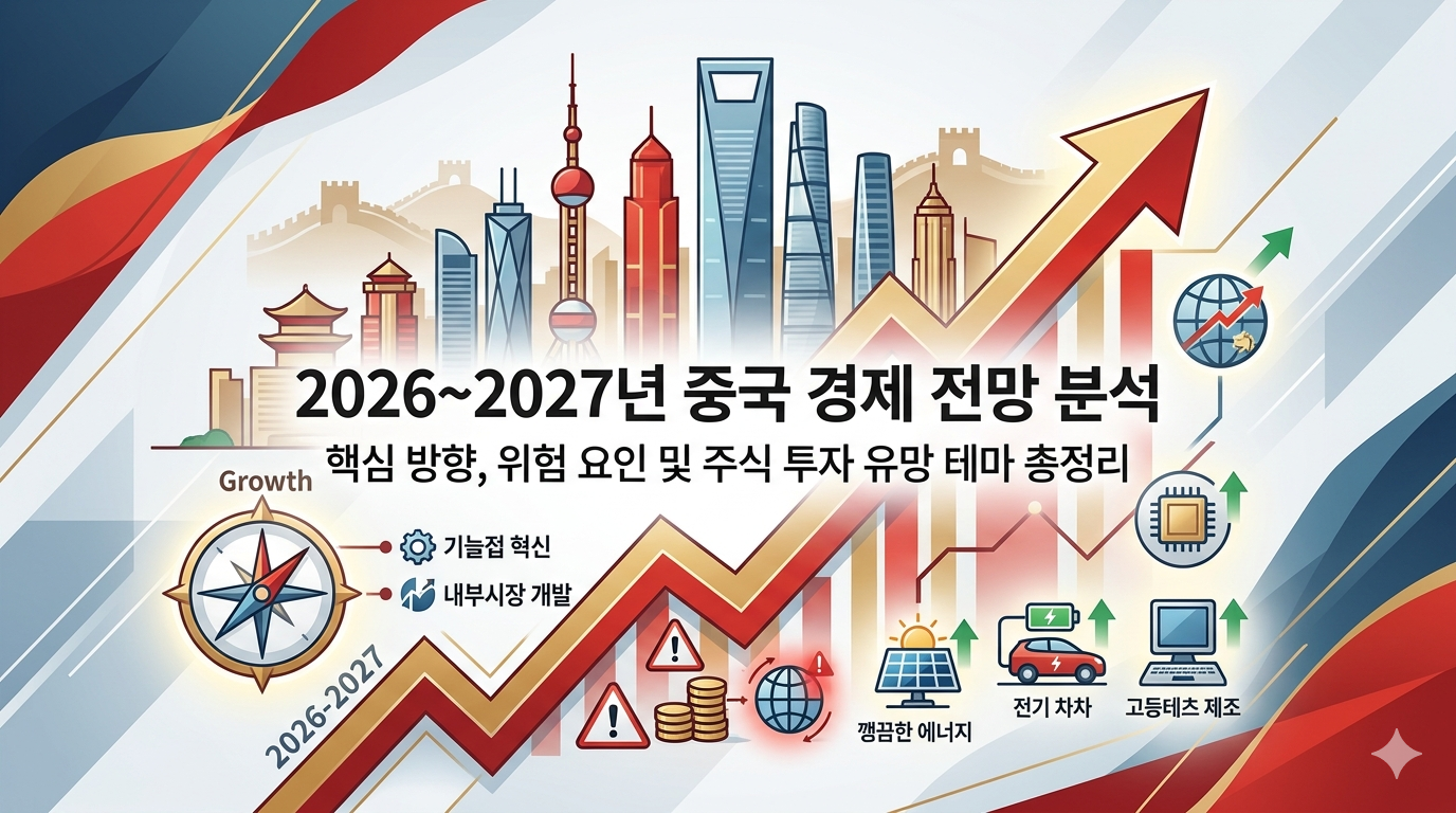 중국 경제 전망 분석: 핵심 방향, 위험 요인 및 주식 투자 유망 테마 총정리