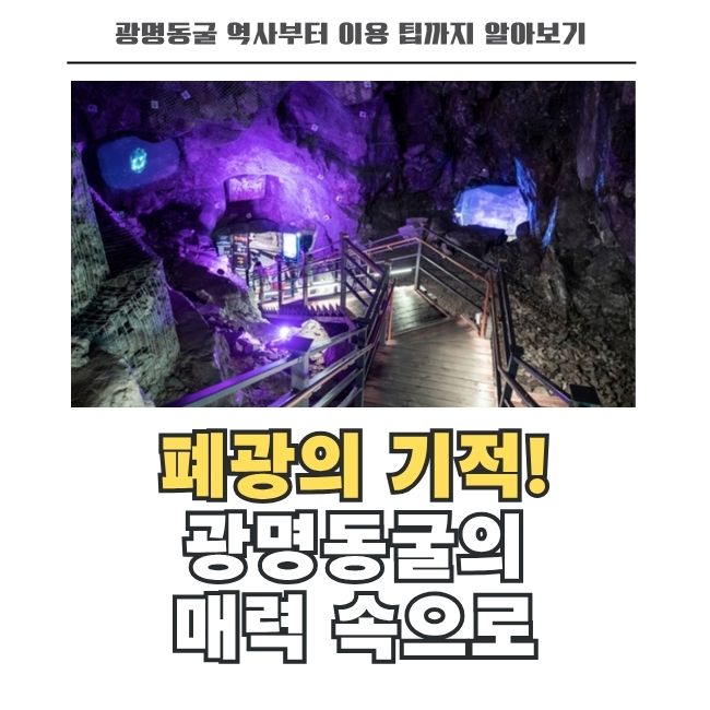 폐광의 기적 광명동굴 테마파크의 신비로운 내부 모습