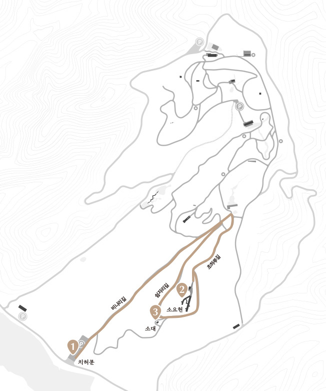 사유원 추천코스 목련길