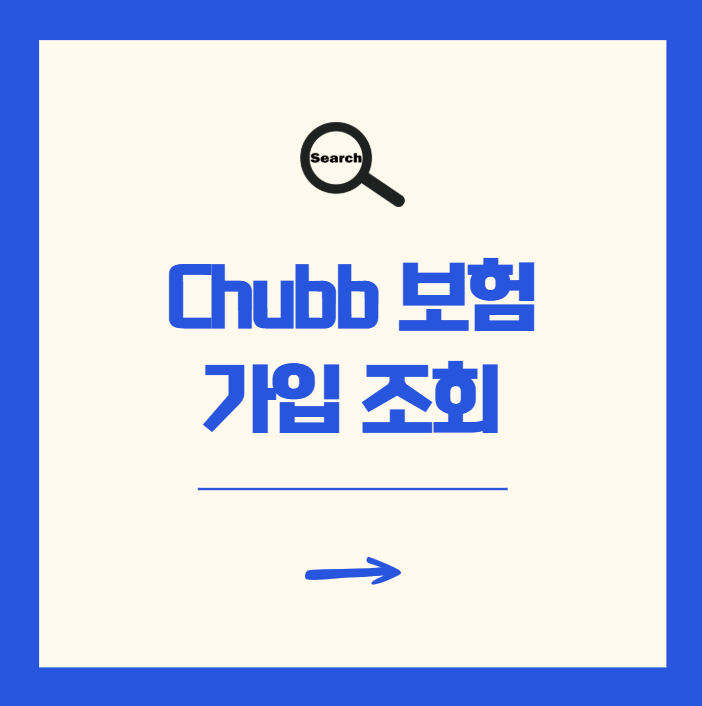 처브 에이스보험 가입 조회 숨은 보험금 찾기