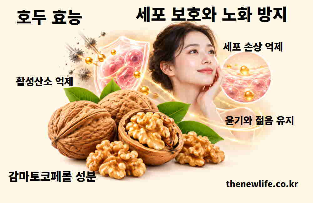 호두 효능 세포 보호 노화 방지