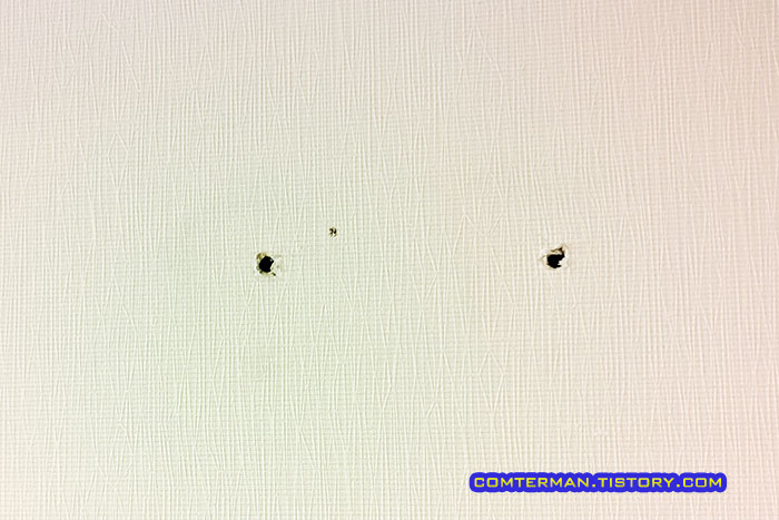 실크벽지 못구멍