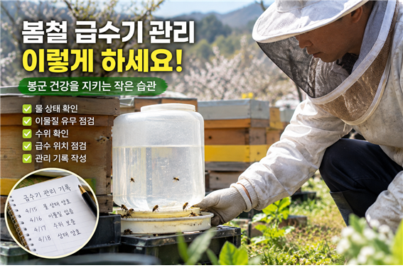 봄철 급수기 설치 상태 확인