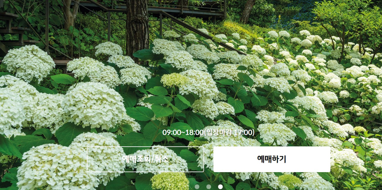 화담숲 예약 방법