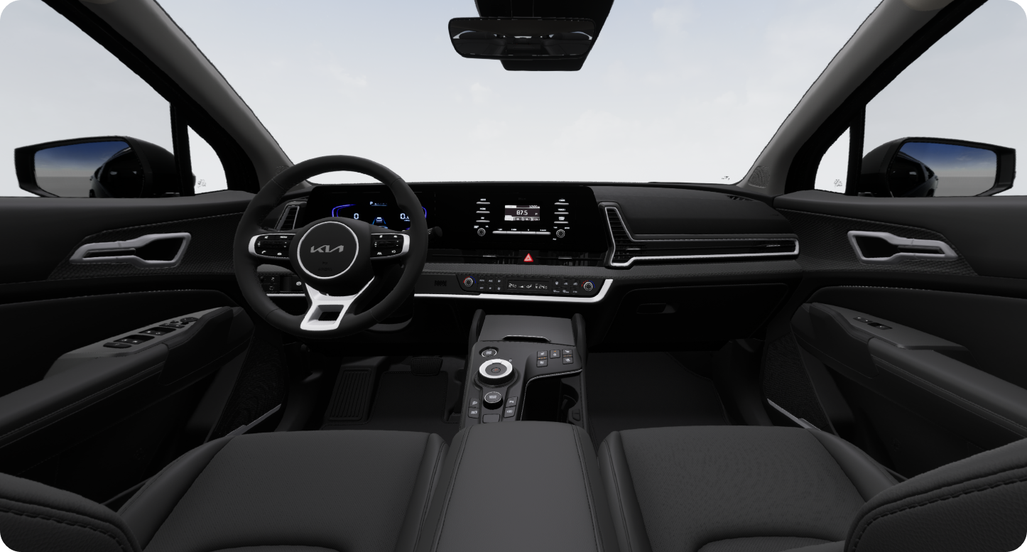 스포티지 하이브리드 블랙 실내 색상