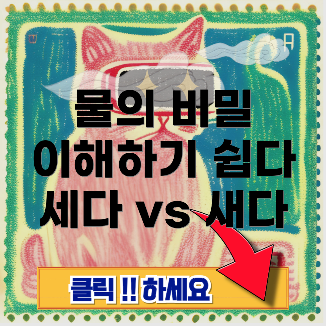 물이 새다와 물이 세다