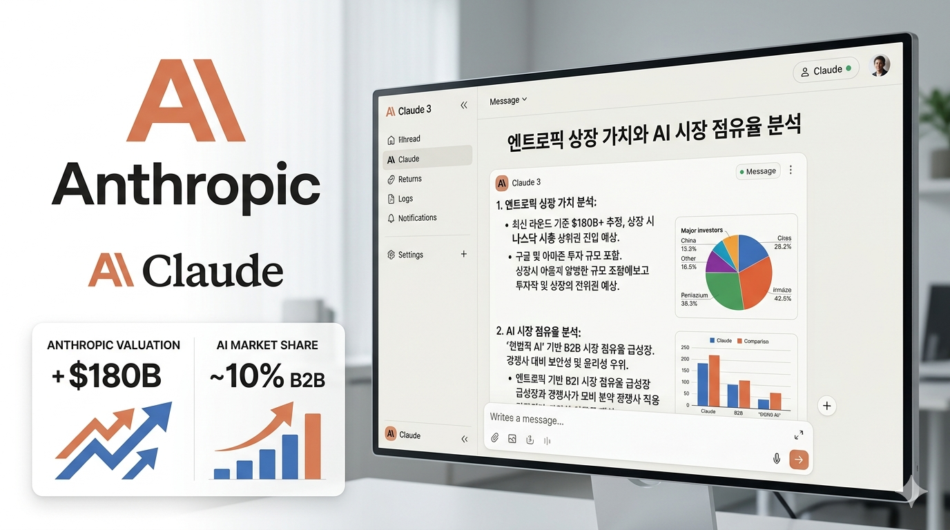 엔트로픽 상장 가치 분석와 AI 시장 점유율분석