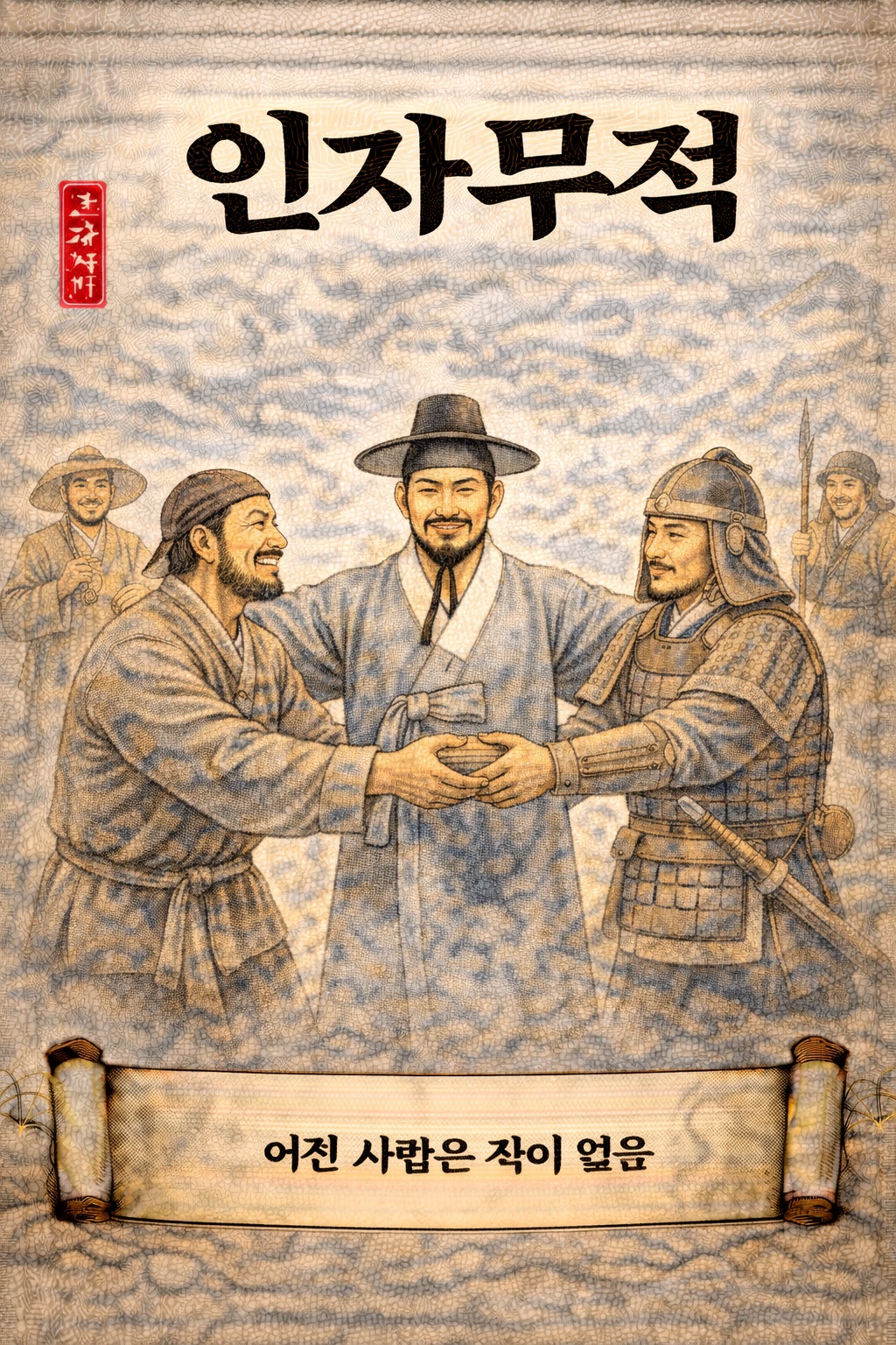 인자무적 사자성어 이미지