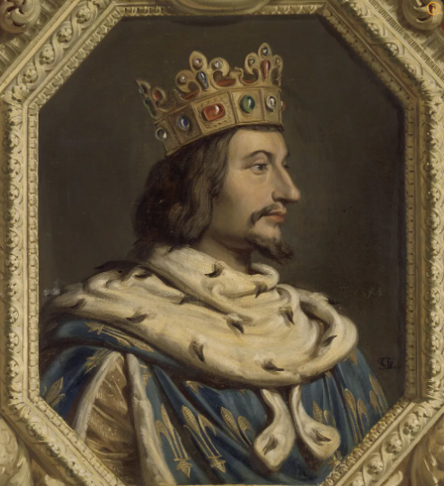 프랑스 발루아 왕조 왕 샤를5세 초상화