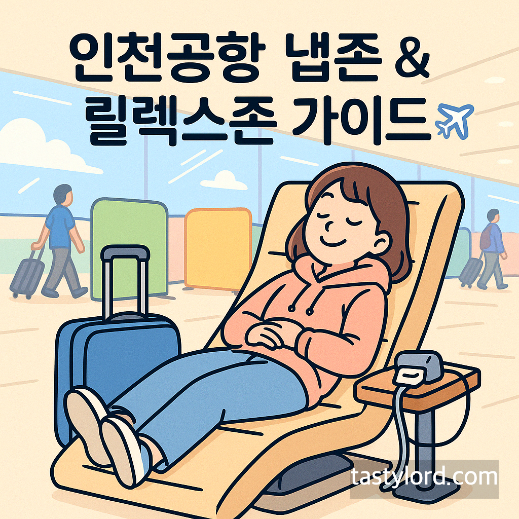 공항에서 공짜로 수면실을 이용하세요! 인천공항 수면실 냅존 위치, 후기