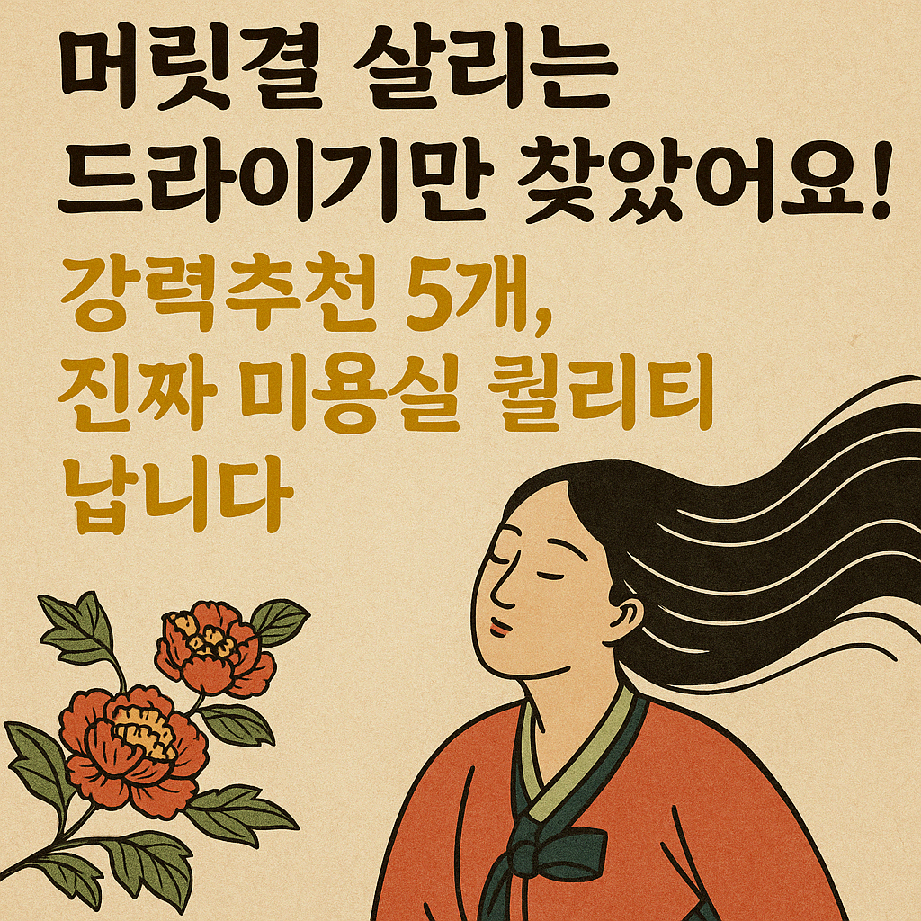 머릿결 살리는 드라이기만 찾았어요! 강력추천 5개, 진짜 미용실 퀄리티 납니다