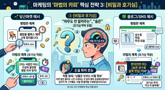③ [비밀과 호기심] "아무도 안 알려주는", "숨은" (호기심 팍팍 유발)