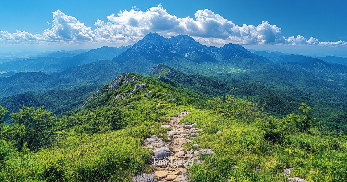 덕숭산의 사계절